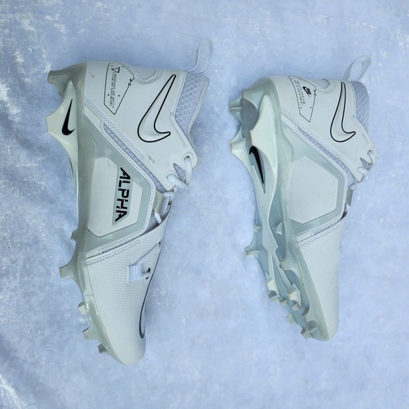 Nike Alpha Menace Pro 3 White Black Football Cleat's Men's size 11 - Picture 2 of 11